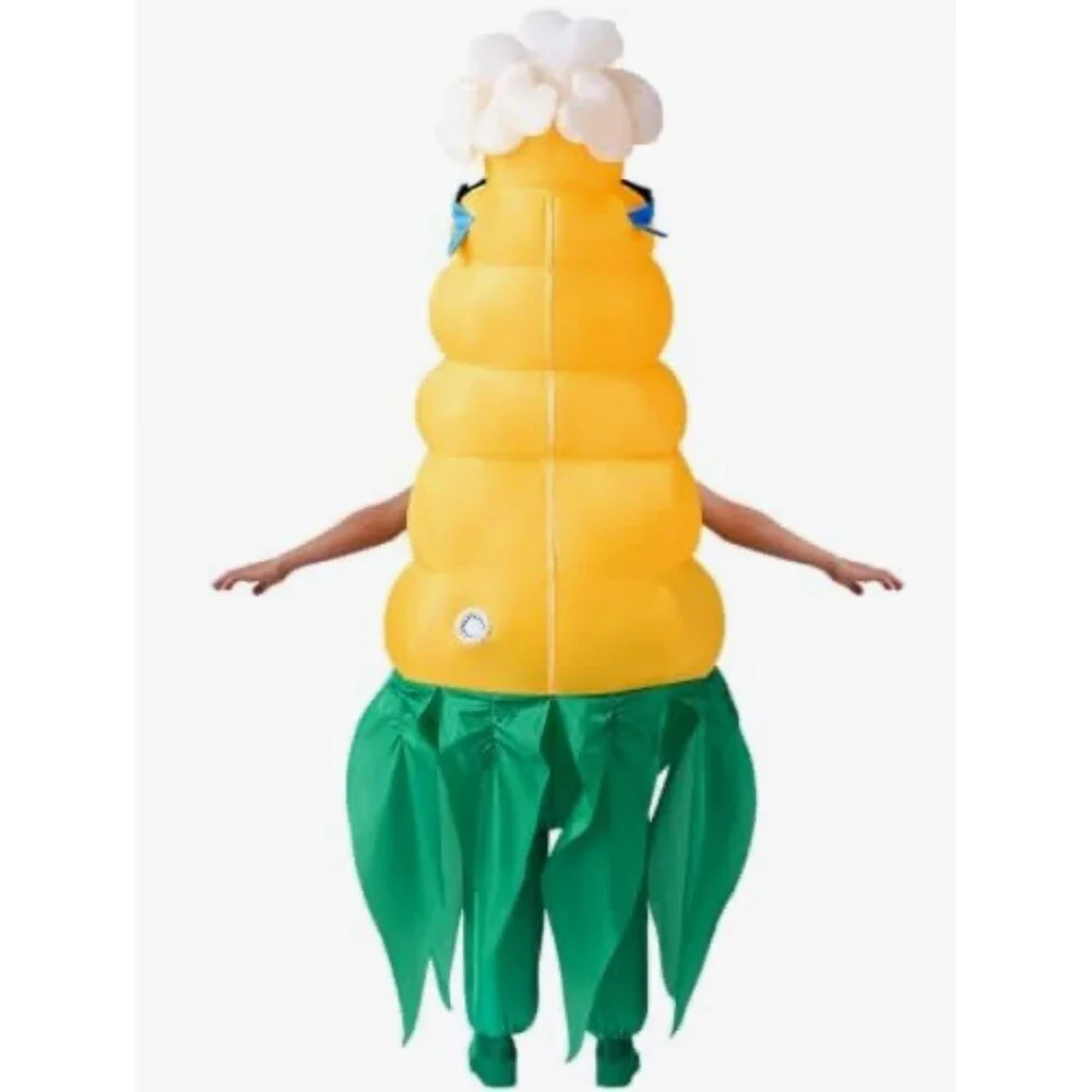 NEW Puff Me Up Corn Popcorn Ear Kids 7-10Y Inflatable Costume Open Package